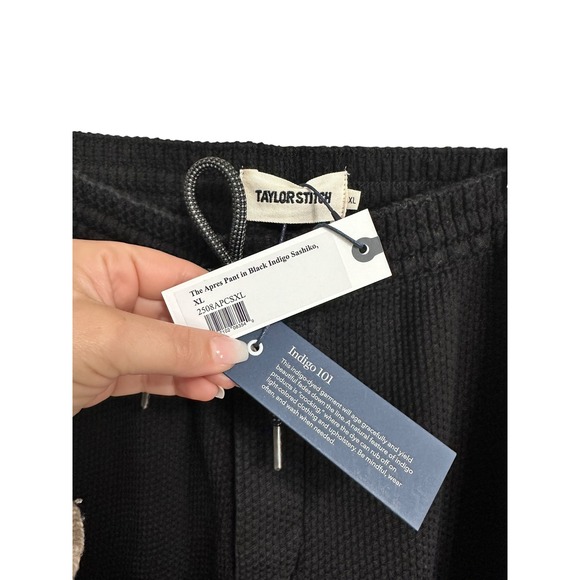 Taylor Stitch The Apres Pant Black Indigo Sashiko Organic Cotton XL 2508APCSXL - Picture 4 of 6